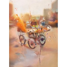 Hafsa Shaikh, 24 x 36 inch, Oil on Canvas, Figurative Painting, AC-HFS-052